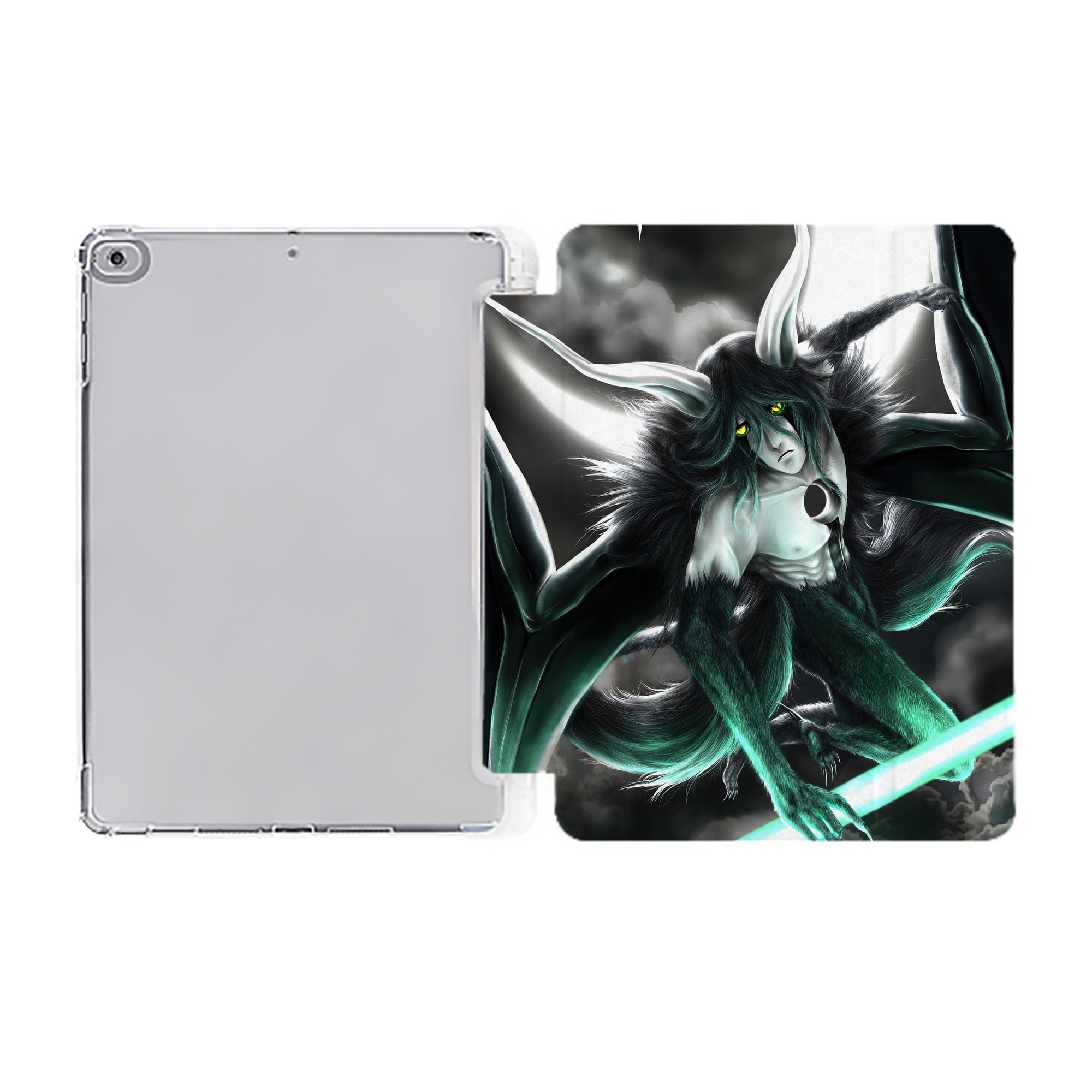 （画像用） ブリーチ BLEACH IPad ケース ペン収納付き 三つ折りスタンド PUレザー×シリコン 対応機種9.5/10.5/10.9インチ